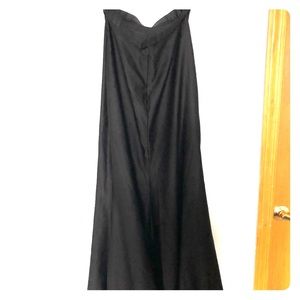 Tadashi Shoji Floor Length Black A-Line Skirt